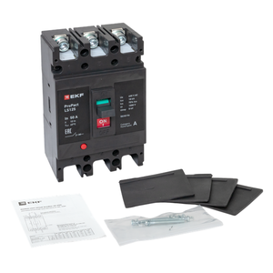 Выключатель автоматический 3п 50А 18кА LS125 ProPact EKF mccb-125-18-3-50-ls