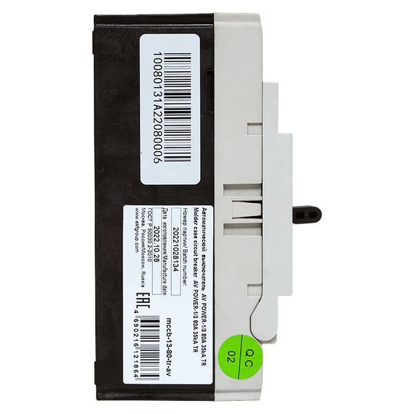 Выключатель автоматический 3п 80А 35кА AV POWER-1/3 TR AVERES EKF mccb-13-80-TR-av