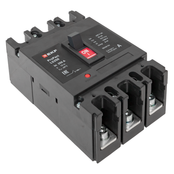 Выключатель автоматический 3п 160А 25кА LS250 ProPact EKF mccb-250-25-3-160-ls