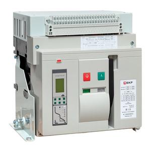 Выключатель автоматический 3п 3200/2500А 100кА ВА-45 стац. v2 EKF mccb45-3200-2500-v2