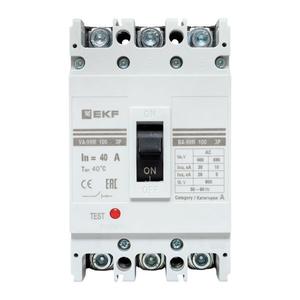 Выключатель автоматический 3п 100/40А 35кА ВА-99М PROxima EKF mccb99-100-40m