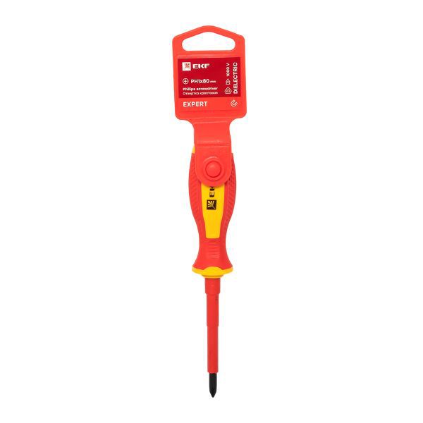 Отвертка PH1х80мм Expert 1000В PROхima EKF ph-1-80-exp-in