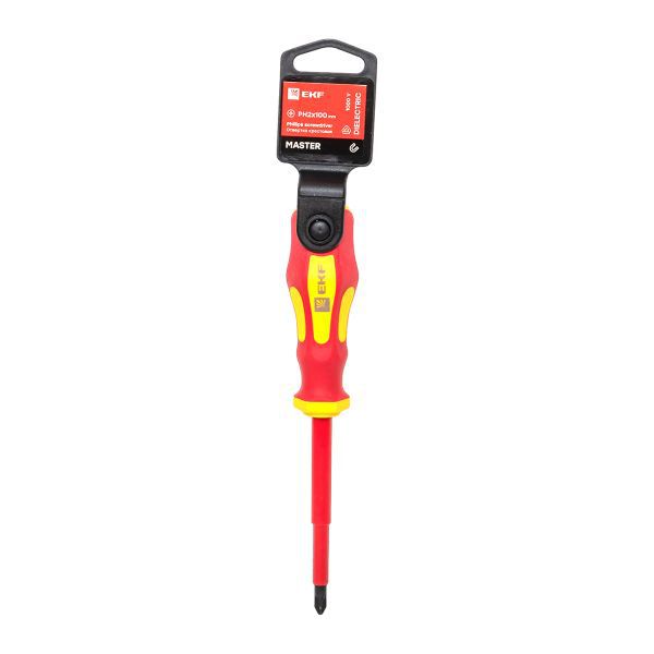 Отвертка PH2х100мм Master 1000В Basic EKF ph-2-100-mas-in