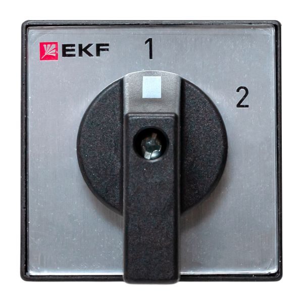 Переключатель кулачковый ПК-1-52 2п 25А "1-2" IP65 EKF pk-1-52-25-65