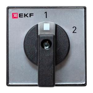 Переключатель кулачковый ПК-1-52 2п 25А "1-2" IP65 EKF pk-1-52-25-65