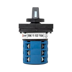 Переключатель кулачковый ПК-1-53 3П 10А "1-2" EKF pk-1-53-10
