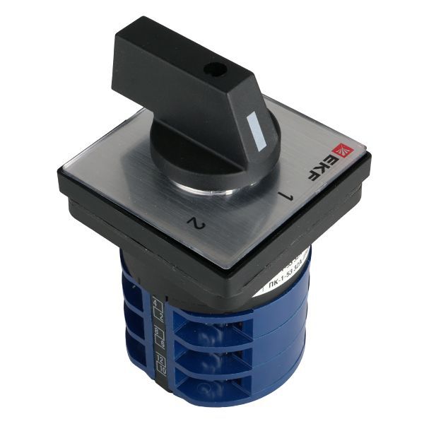 Переключатель кулачковый ПК-1-53 3п 32А "1-2" IP65 EKF pk-1-53-32-65
