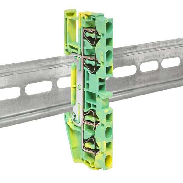 Колодка клеммная ST-4 4 вывода земля пружинная EKF plc-jxb-st-4-4-pen