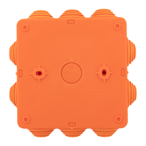 Коробка огнестойкая E45 100х100х50мм IP55 с клеммниками 4 полюса 0.5-4кв.мм HF EKF plc-kmfr-100-404
