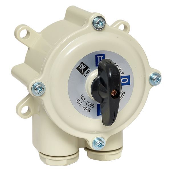 Переключатель пакетный 1-кл. 16А IP56 ПП 3-16/Н2 М2 пл. беж. EKF pp-3-16-4