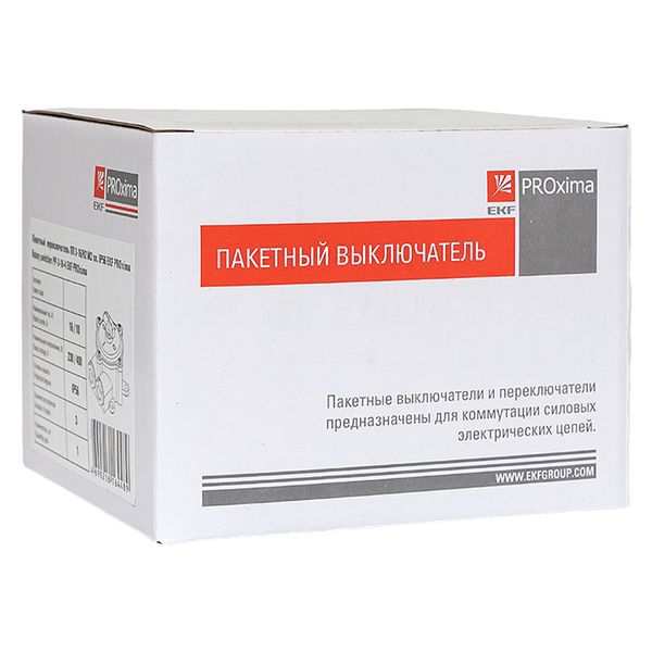 Переключатель пакетный 1-кл. 16А IP56 ПП 3-16/Н2 М2 пл. беж. EKF pp-3-16-4
