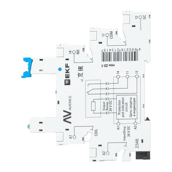 Разъем для реле РM slim 23/1 AVERES EKF rms-23-1