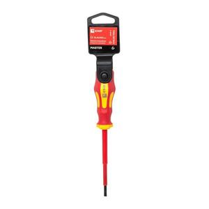 Отвертка SL4х100мм Master 1000В Basic EKF sl-4-100-mas-in