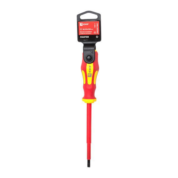 Отвертка SL5.5х125мм Master 1000В Basic EKF sl-5.5-125-mas-in