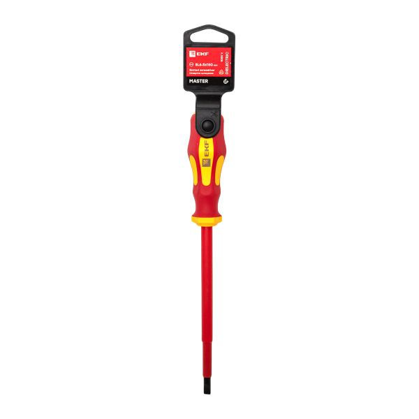 Отвертка SL6.5х150мм Master 1000В Basic EKF sl-6.5-150-mas-in