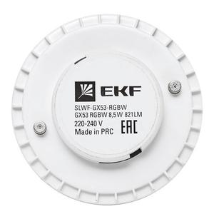 Лампа Умная Connect 8.5Вт таблетка RGBW GX53 220-240В Wi-Fi EKF slwf-gx53-rgbw