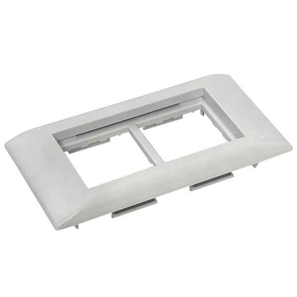 Рамка 2-м 4мод. + суппорт для парапетного кабельного канала C-Line EKF sup-4-105-50