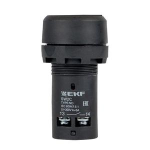 Кнопка SW2C-11 возвратная черн. NO+NC EKF sw2c-11s