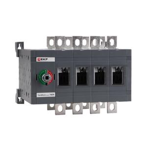 Рубильник 4п 160А реверсивный без рукоятки управления TwinBlock EKF tb-s-160-4p-rev