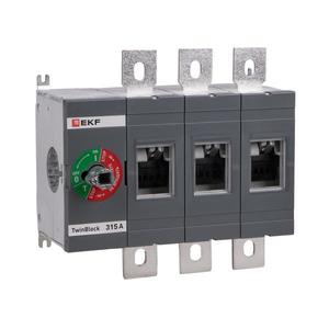 Рубильник 3п 315А без рукоятки управления TwinBlock PROxima EKF tb-s-315-3p