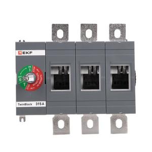 Рубильник 3п 315А без рукоятки управления TwinBlock PROxima EKF tb-s-315-3p