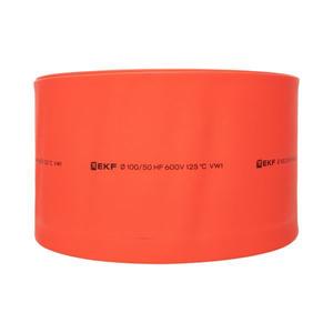 Трубка термоусадочная ТУТ нг 100/50 красн. PROxima (уп.25м) EKF tut-100-r