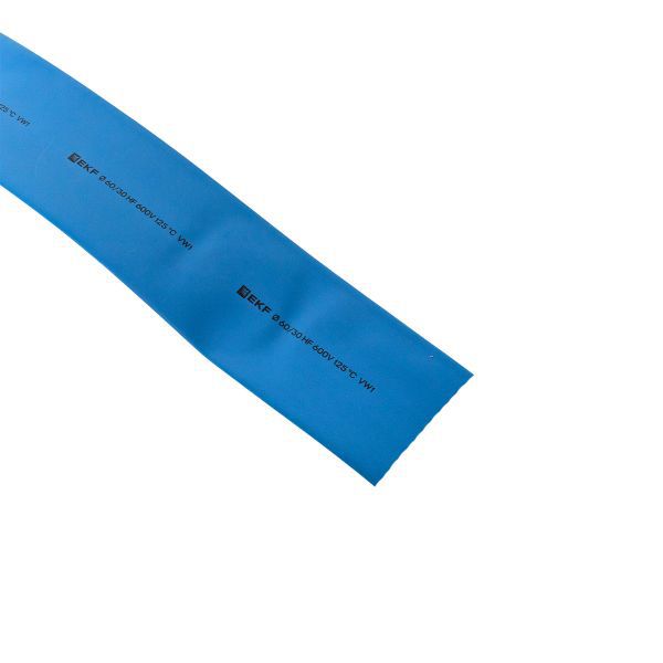 Трубка термоусадочная ТУТ нг 120/60 син. PROxima (уп.25м) EKF tut-120-g