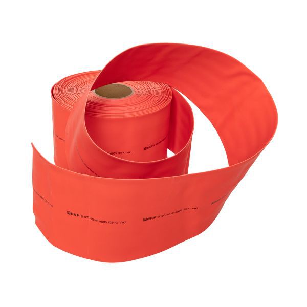 Трубка термоусадочная ТУТ нг 120/60 красн. PROxima (уп.25м) EKF tut-120-r