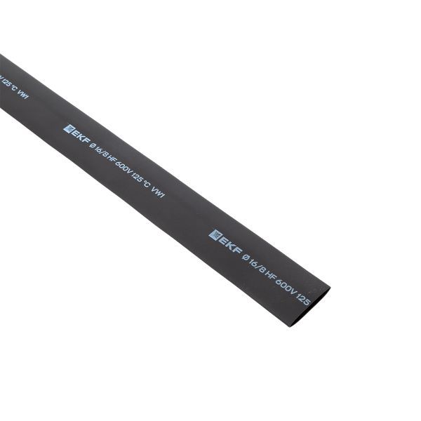 Трубка термоусадочная ТУТ нг 16/8 черн. 1м (уп.50м) PROxima EKF tut-16-b-1m