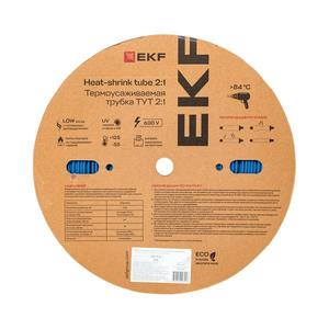 Трубка термоусадочная ТУТ нг 2/1 син. (уп.200м) EKF tut-2-g
