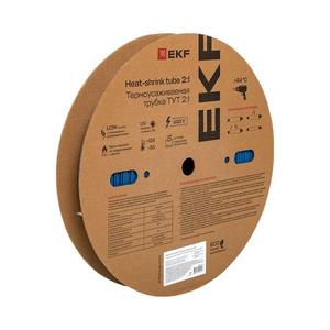 Трубка термоусадочная ТУТ нг 25/12.5 син. PROxima (уп.50м) EKF tut-25-g