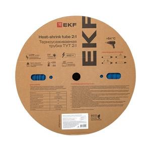 Трубка термоусадочная ТУТ нг 25/12.5 син. PROxima (уп.50м) EKF tut-25-g