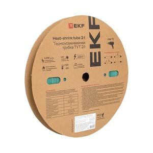 Трубка термоусадочная ТУТ нг 25/12.5 зел. PROxima (уп.50м) EKF tut-25-j