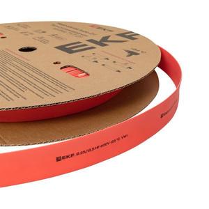 Трубка термоусадочная ТУТ нг 25/12.5 красн. PROxima (уп.50м) EKF tut-25-r