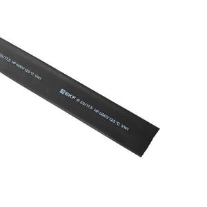 Трубка термоусадочная ТУТ нг 35/17.5 черн. PROxima (уп.50м) EKF tut-35-b