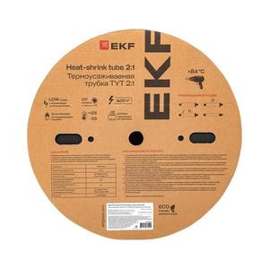 Трубка термоусадочная ТУТ нг 35/17.5 черн. PROxima (уп.50м) EKF tut-35-b