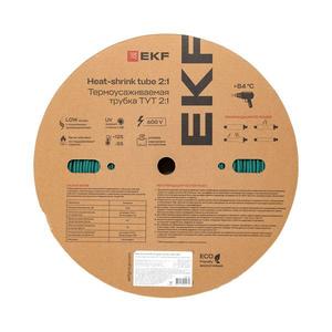 Трубка термоусадочная ТУТ нг 4/2 зел. (уп.200м) EKF tut-4-j