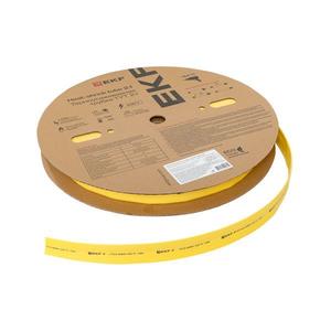 Трубка термоусадочная ТУТ нг 40/20 желт. (уп.50м) EKF tut-40-y