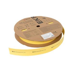 Трубка термоусадочная ТУТ нг 40/20 желт./зел. (уп.50м) EKF tut-40-yg
