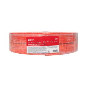 Трубка термоусадочная ТУТ нг 50/25 красн. (уп.50м) EKF tut-50-r