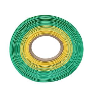Трубка термоусадочная ТУТ нг 50/25 желт./зел. (уп.50м) EKF tut-50-yg