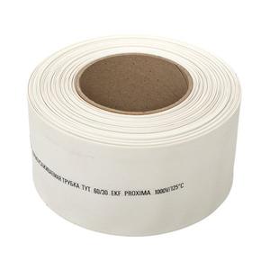 Трубка термоусадочная ТУТ нг 60/30 бел. PROxima (уп.25м) EKF tut-60-w