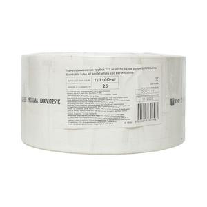 Трубка термоусадочная ТУТ нг 60/30 бел. PROxima (уп.25м) EKF tut-60-w