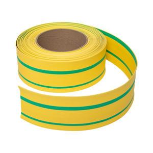 Трубка термоусадочная ТУТ нг 60/30 желт./зел. PROxima (уп.25м) EKF tut-60-yg