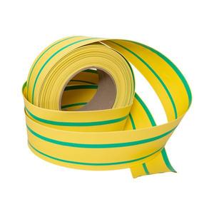 Трубка термоусадочная ТУТ нг 60/30 желт./зел. PROxima (уп.25м) EKF tut-60-yg