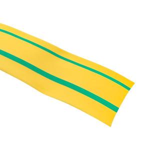 Трубка термоусадочная ТУТ нг 60/30 желт./зел. PROxima (уп.25м) EKF tut-60-yg