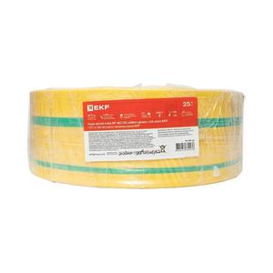 Трубка термоусадочная ТУТ нг 60/30 желт./зел. PROxima (уп.25м) EKF tut-60-yg
