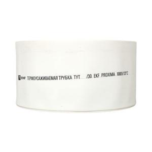 Трубка термоусадочная ТУТ нг 80/40 бел. PROxima (уп.25м) EKF tut-80-w