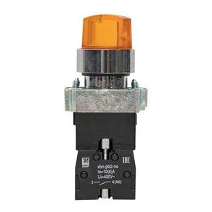 Переключатель BD21 2P с желт. подсветкой 24В NO PROxima EKF xb2-bk21-y-24
