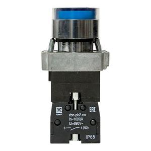 Кнопка BA61 с подсветкой 230В син. NO IP65 PROxima EKF xb2-bw61-230-65